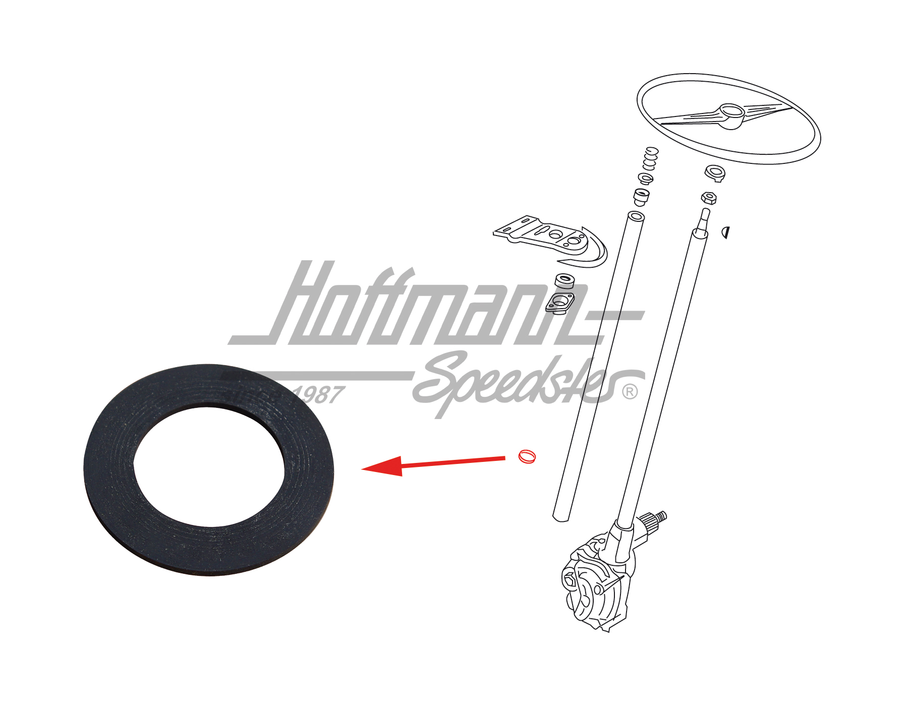 Guarnizione, tubo di rivestimento/sterzo, inferiore | 211 415 617 | 089-4202-08