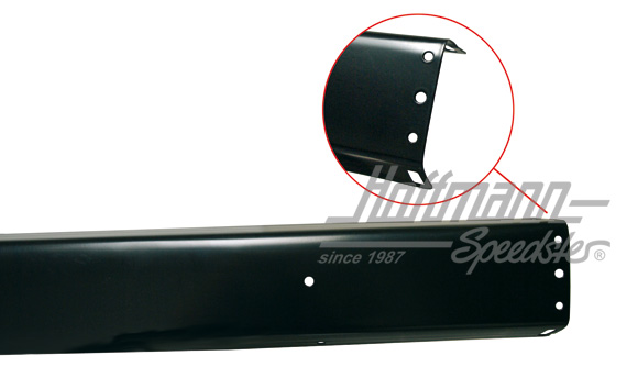 Paraurti, Furgone T3, 79-, posteriore, nero | 251 807 311 | 370-2015