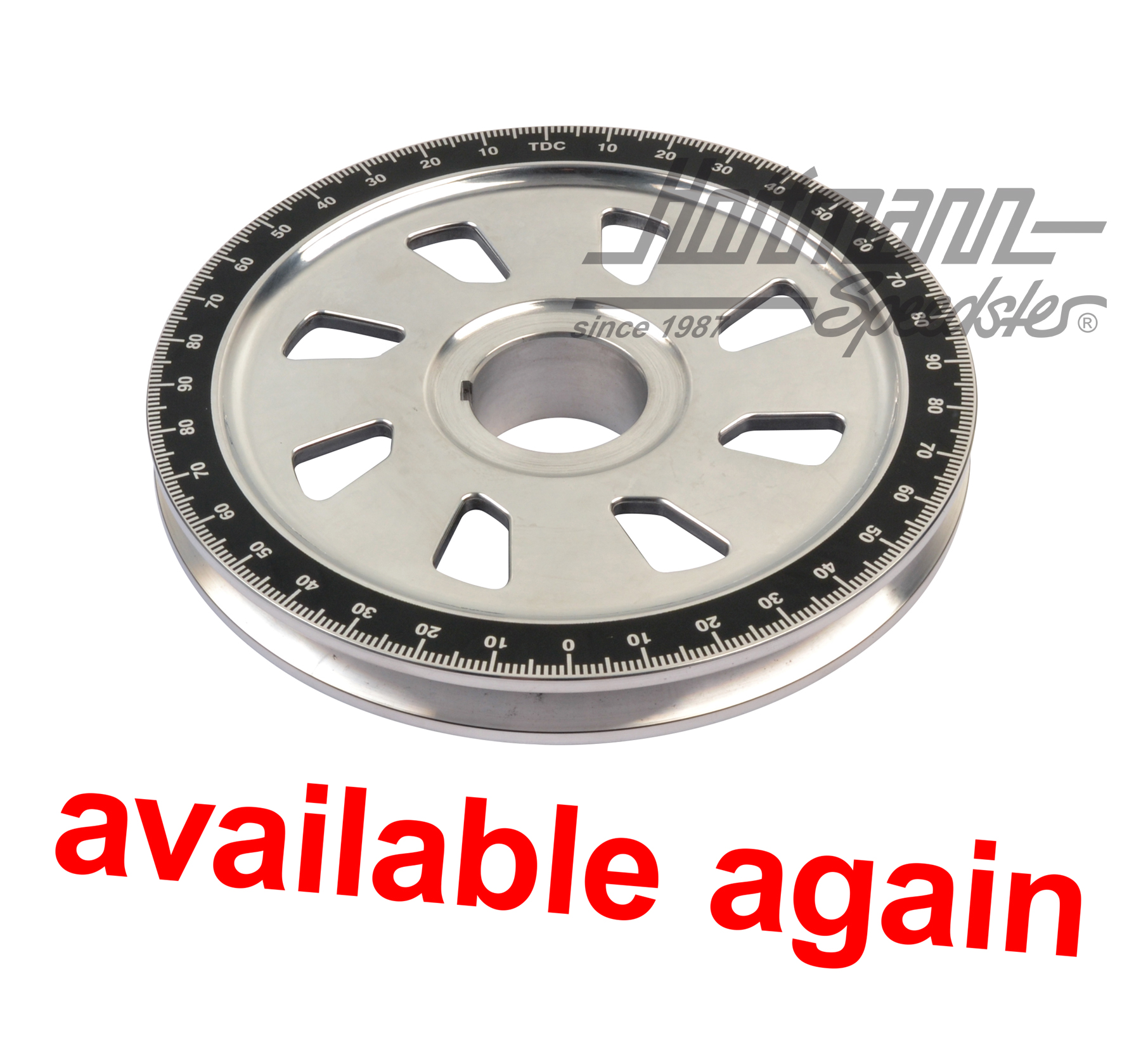 Puleggia, alluminio, Shark-Design, nera | AC 105 253 B | 010-1129
