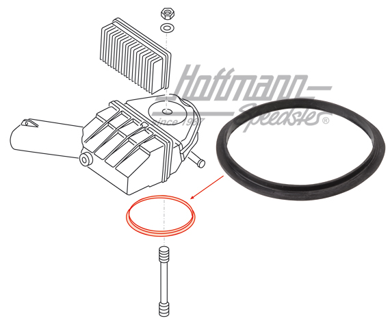 Guarnizione, alloggiamento del filtro dell'aria, 1.5 | 060 129 638 | 110-2560