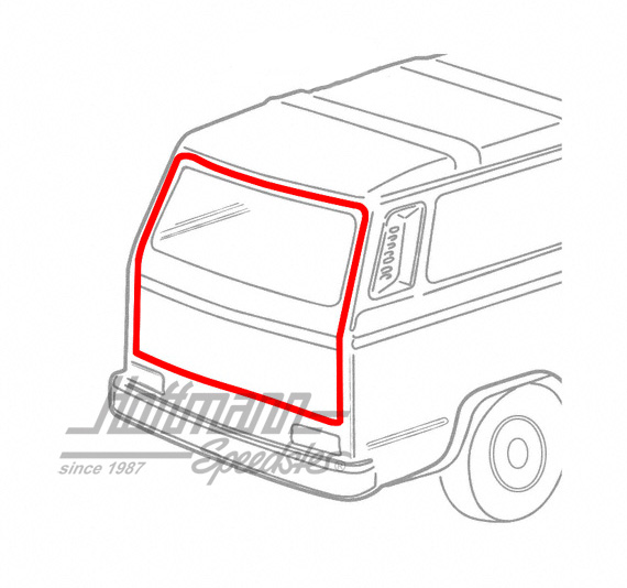 Guarnizione portellone posteriore, Furgone T3 | 255 829 193 | 350-2005