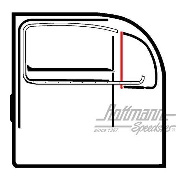 Guarnizione, deflettore, verticale, -7.64                                                           