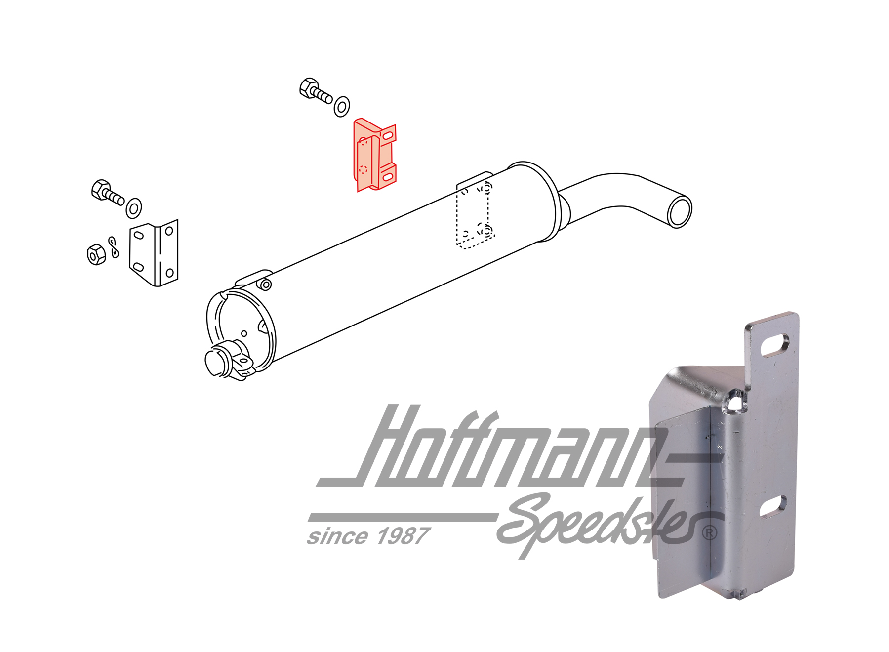 Supporto, scario, 1.6-1.7, Diesel, destra | 033 251 375 | 320-3423-02