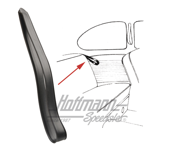 Tirante, sedile posteriore, nera | 155 885 665 | 055-5001