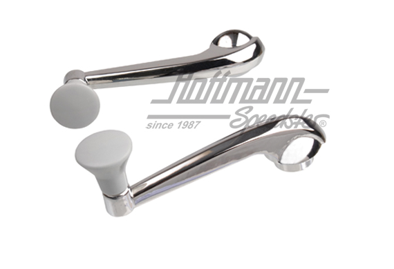 Manovella alzacristalli, serie, cromata / griggia | 141 837 581 D GY | 020-2372-04