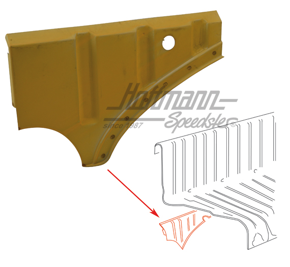 Lamiera di fronte, angolo,  -7.57, destra | 111 813 152 A | 050-1377-02