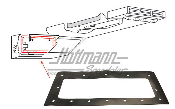 Guarnizione, presa d'aria, Furgone T1 | 211 817 757 | 089-1412-10