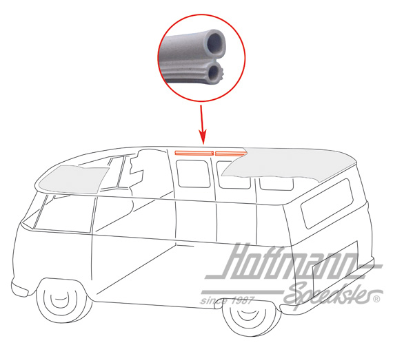 Profilo, cielo interno, Furgone T1, 3.61-7.67 | 221 867 573 D | 098-0110