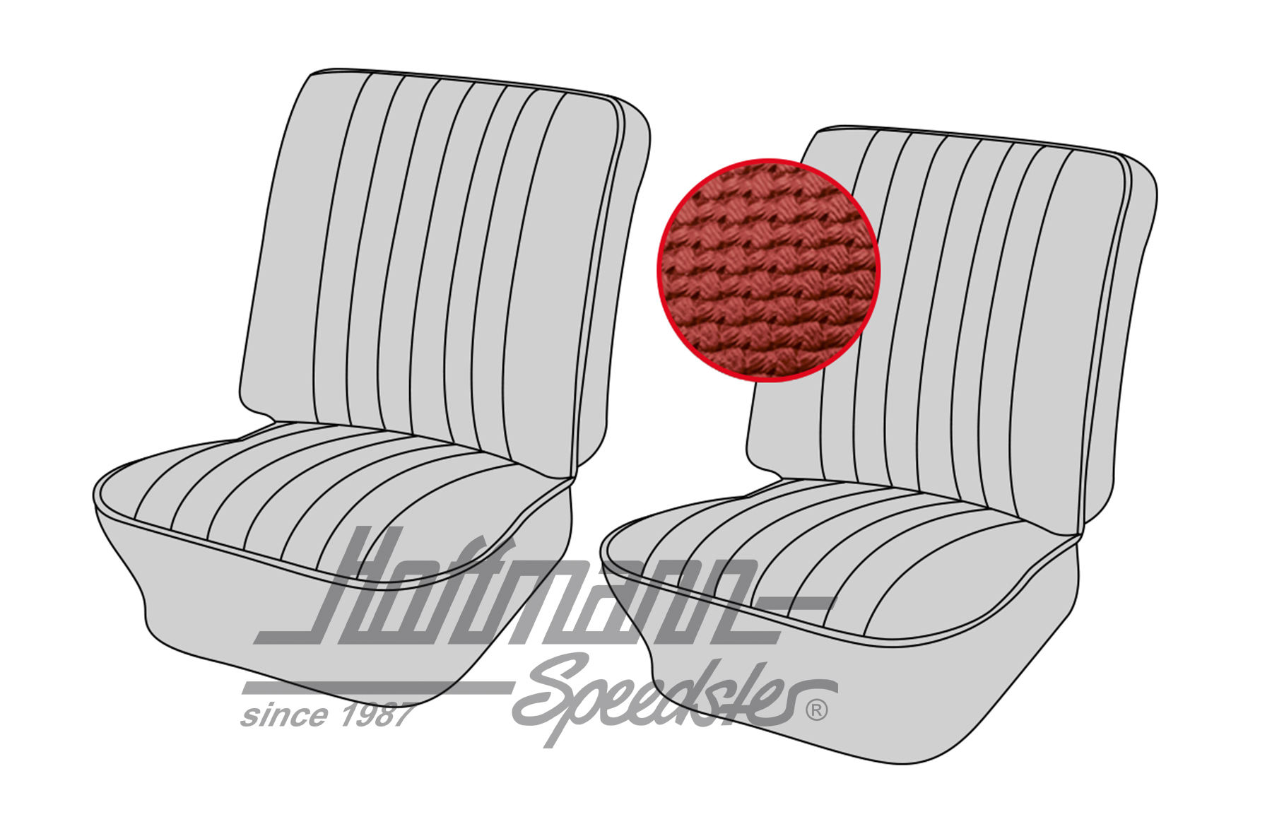 Coprisedile, anteriore, Tipo 3, 8.64-7.72, rosso | 43-3002-07 | 069-9603-07