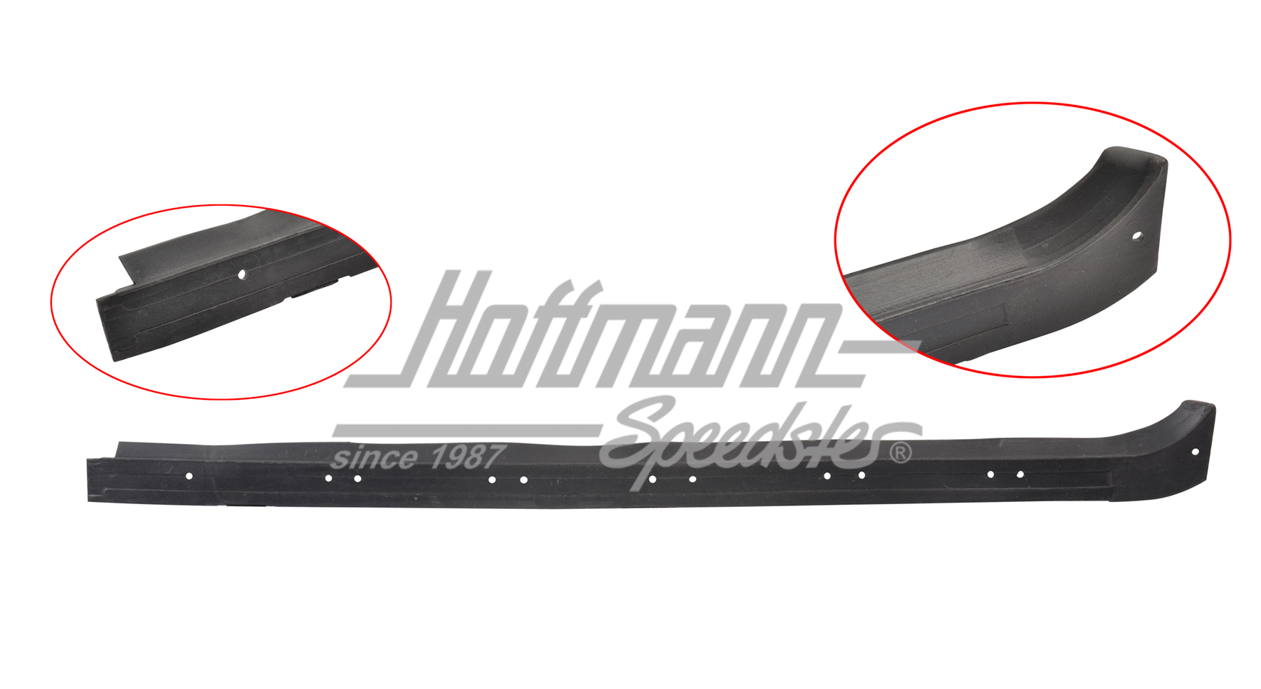 Guarnizione canale di tenuta portiera, esterna, 8.64-, sinistra | 111 837 477 C | 020-5245-11