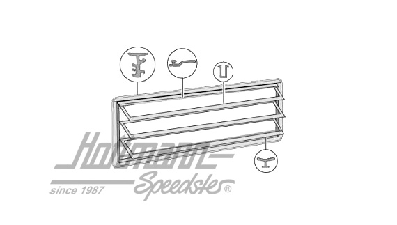 Set di guarnizioni, finestra a lamelle | 231 069 413 | 090-6058