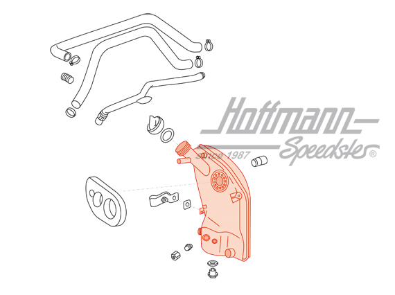 Serbatoio dell'olio, Porsche Turbo, 3.3, 78-89                                                      