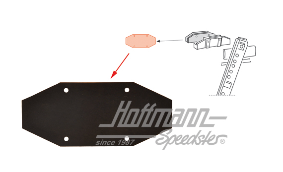 Gomma, guida alzacristallo, 8.55-7.74 | 141 837 565 A | 060-0180