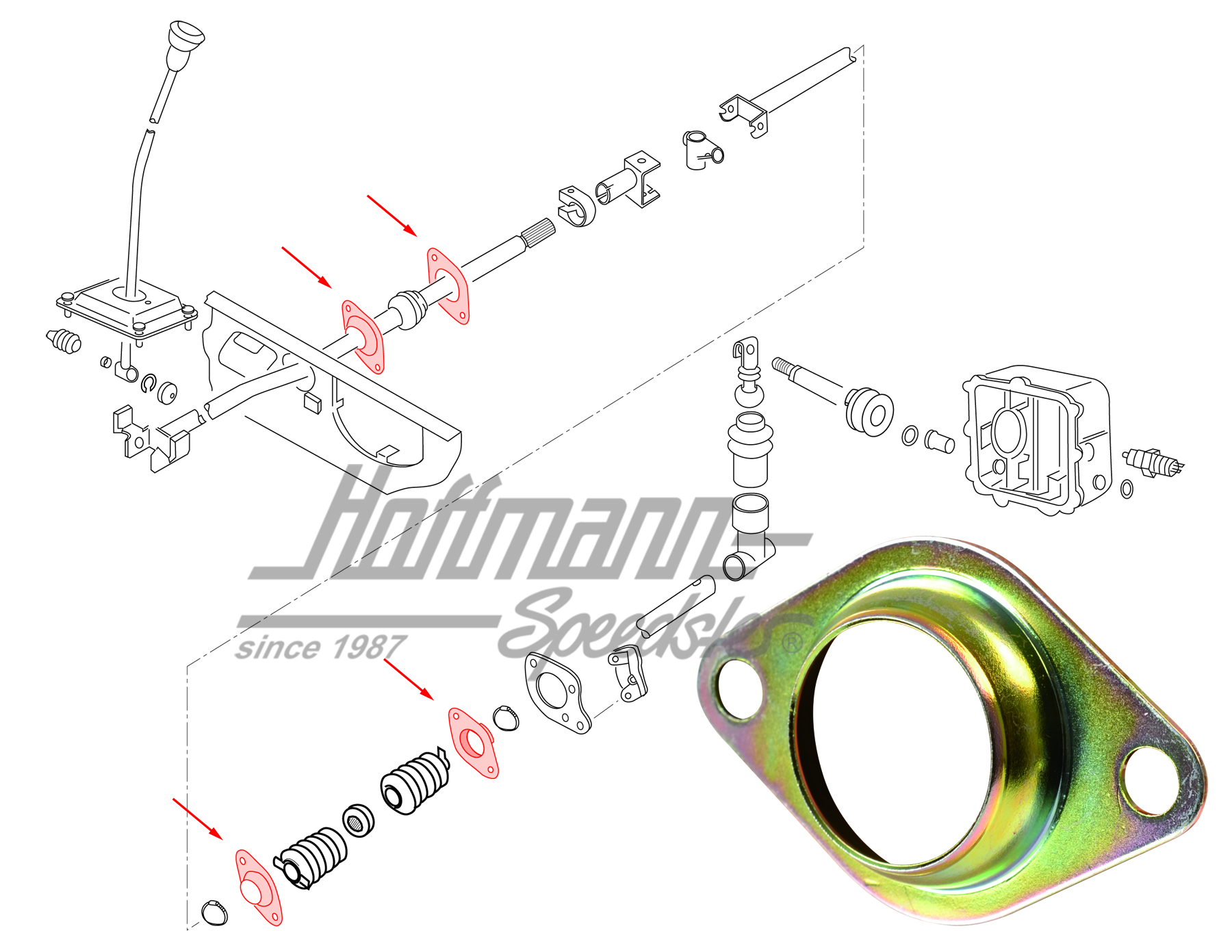 Boccola di cuscinetto, guida asta di comando, 82-
 | 251 711 198 D | 315-1520-06