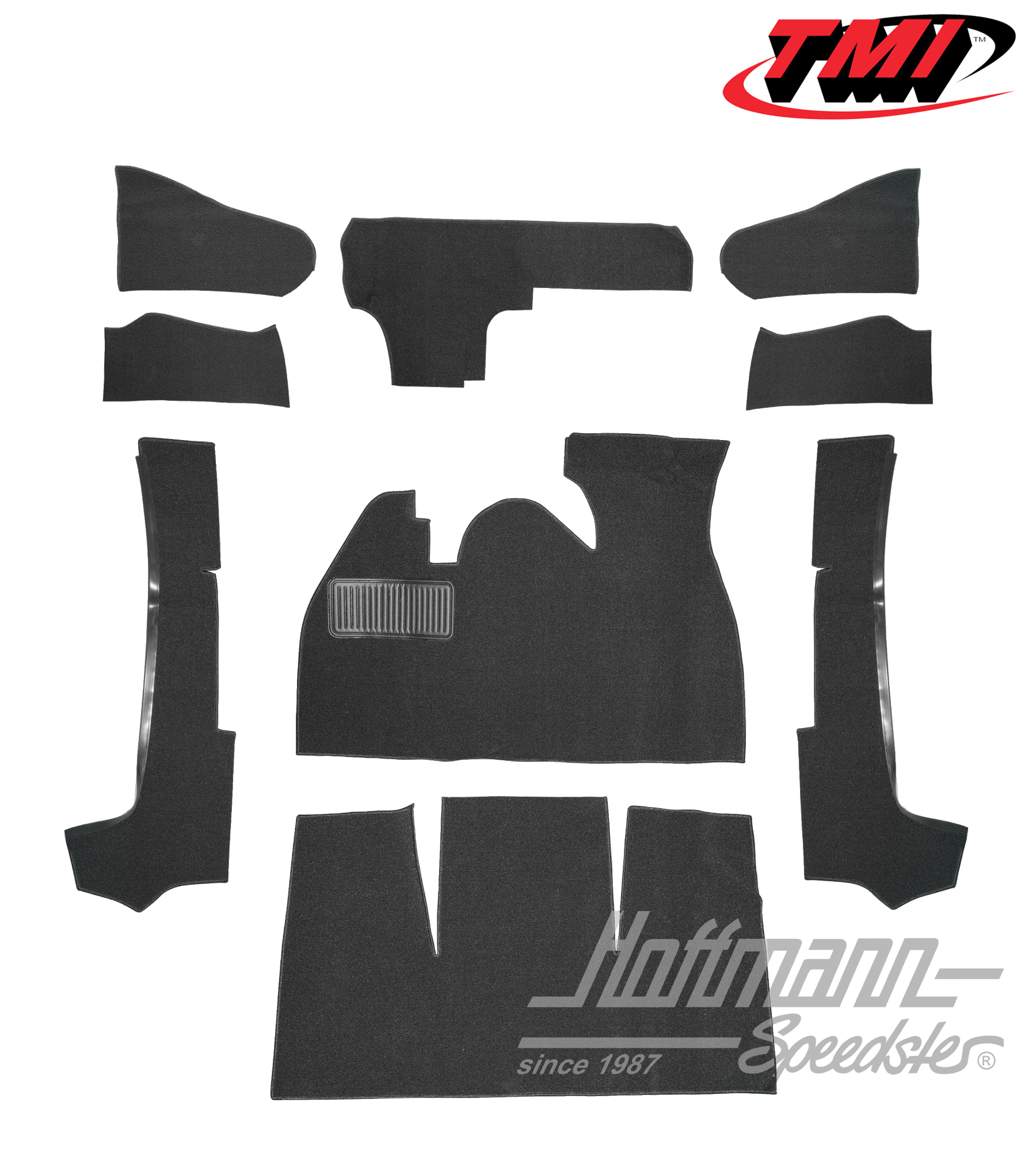 Set tappeti, Cabriolet, nero, 1302 | 34-F1320-301 | 020-5314