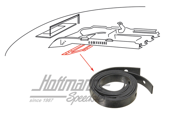 Guarnizione, piastra di copertura, presa d'aria fresca | 211 817 759 | 089-1412-22