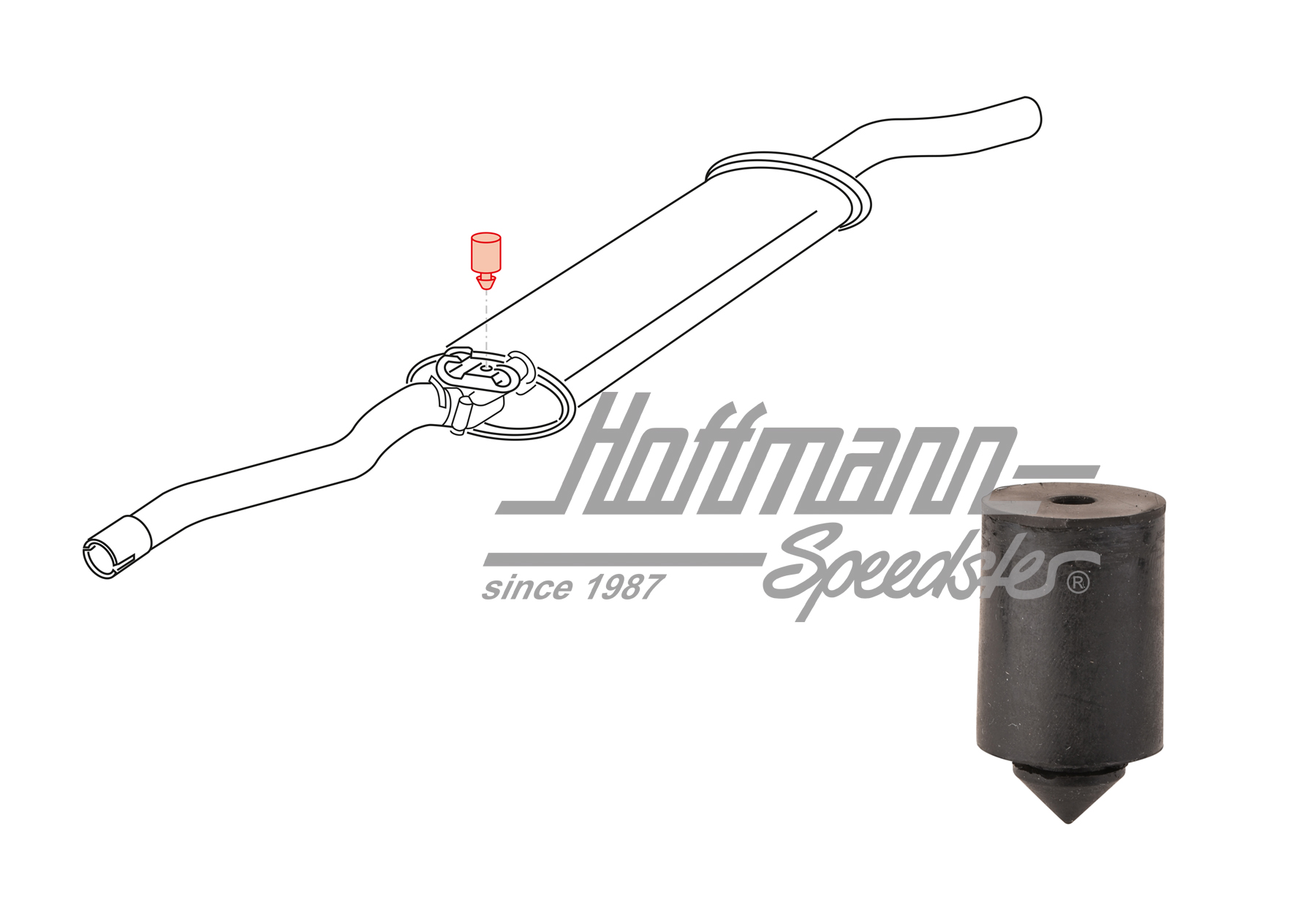 Gomma d'arresto
, silenziatore, Golf | 431 253 149 A | 202-0250