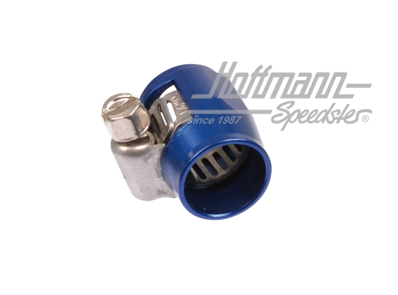 Collare per tubo flessibile, alluminio, blu, 16-18mm                                                