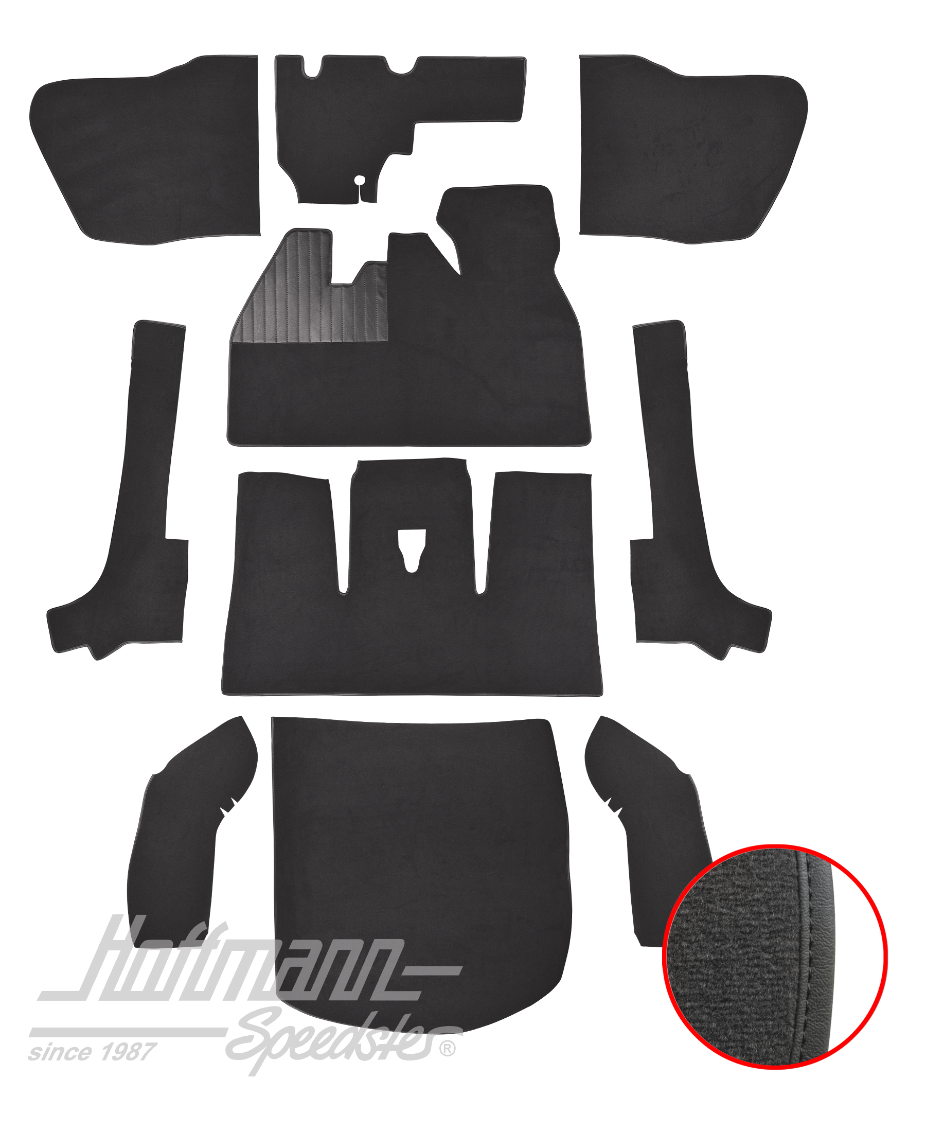 Set tappeti, Cabriolet,8.66-7.70, antracita |  | 026-5922