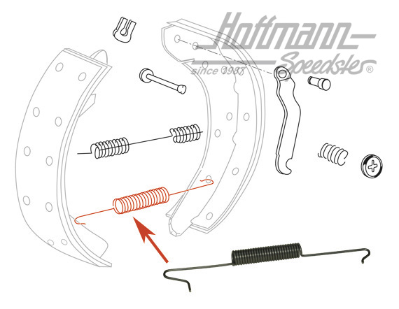 Molla, asse posteriore, inferiore, Furgone T2/T3, 8.70- | 251 609 309 | 090-3194