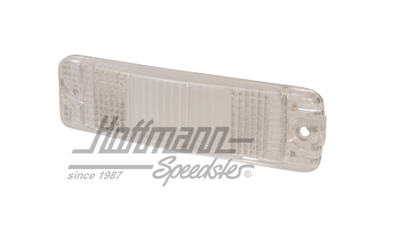 Vetro di lampeggiatore, curvo, bianco | 111 953 141 A | 020-4460-20