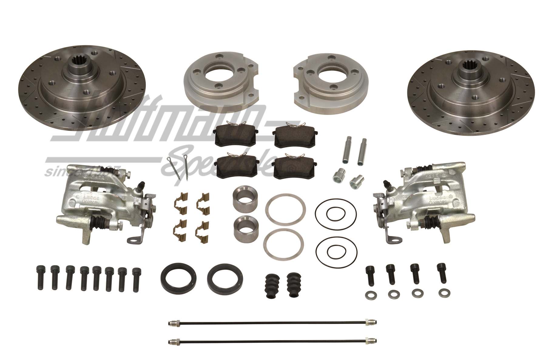 Freno a disco H4, forato, 5 fori / PCD 130, braccio oscillante | BA KER 11 HP | 020-3919-03