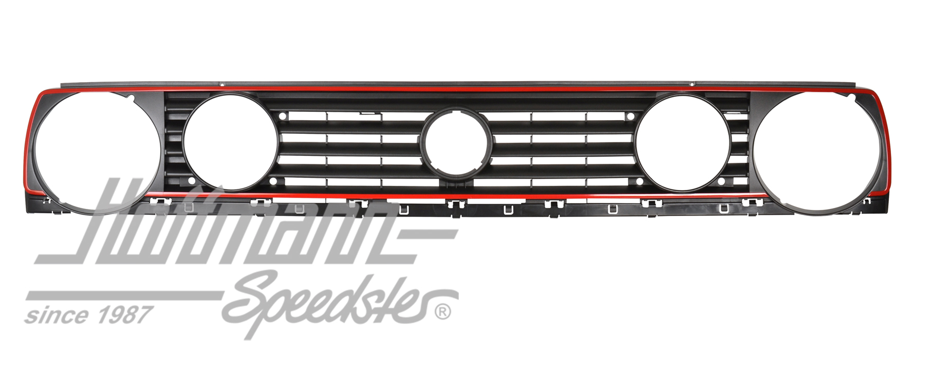 Calandra, fanale doppio, 87-92, rosso | 191 853 653 K QN5 | 208-0528-10