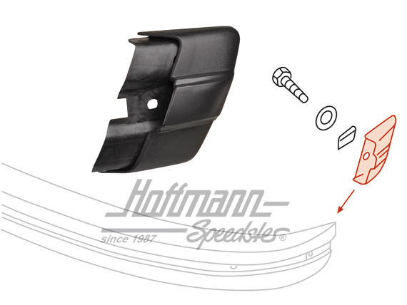 Angolo protettore, paraurti, posteriore, USA, destra                                                