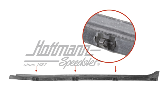 Guarnizione canale di tenuta portiera, interna, destra, 8.68-                                       