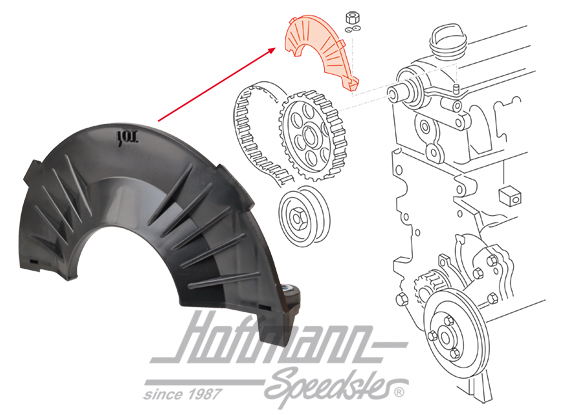 Copertura, cinghia dentata, superiore / all' interno | 026 109 173 A | 110-0924