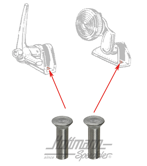 Rivetti, blocco deflettore, Cabriolet, 8.64- |  | 020-4962-05