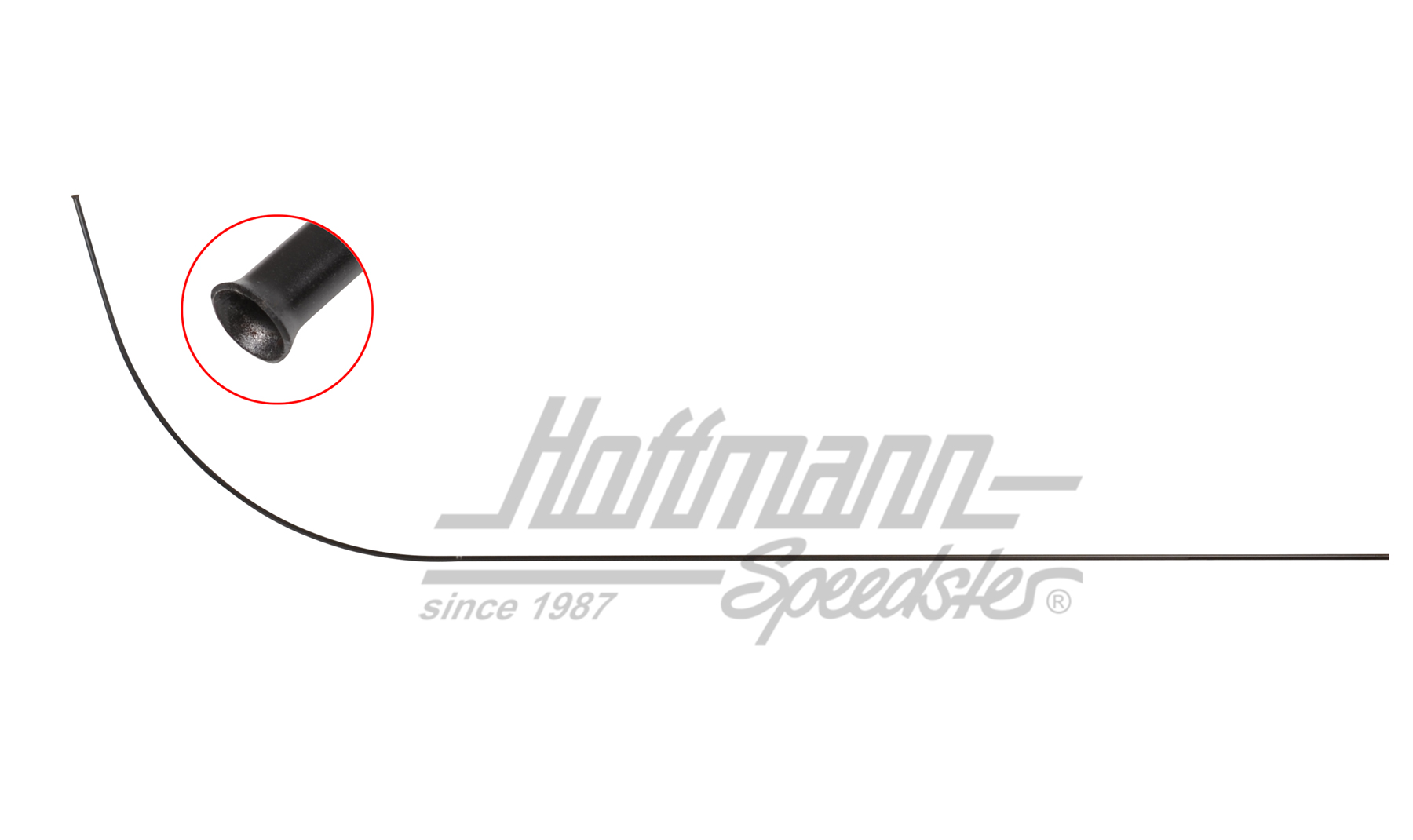 Tubo, cavo trazione cofano
, anteriore, 1800 mm
                                                   