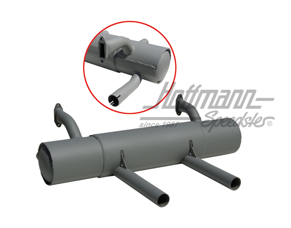 Silenziatore di scarico sportivo, 356 A,B,C, 1.6, 2 x 45 mm | PO-92103 | 510-0107