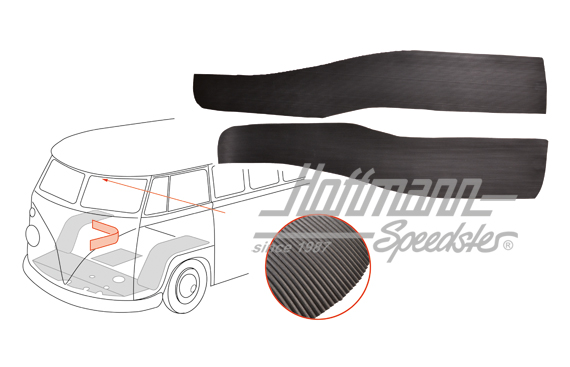 Rivestimento gomma, cassone del sedile, 63-67 | 221 867 769 A | 098-0000-68