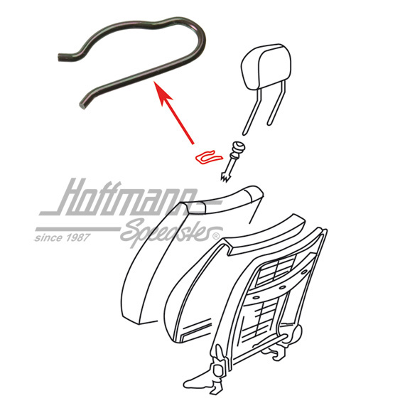 Clip, montaggio appoggiacapo | 443 881 743 | 180-2291