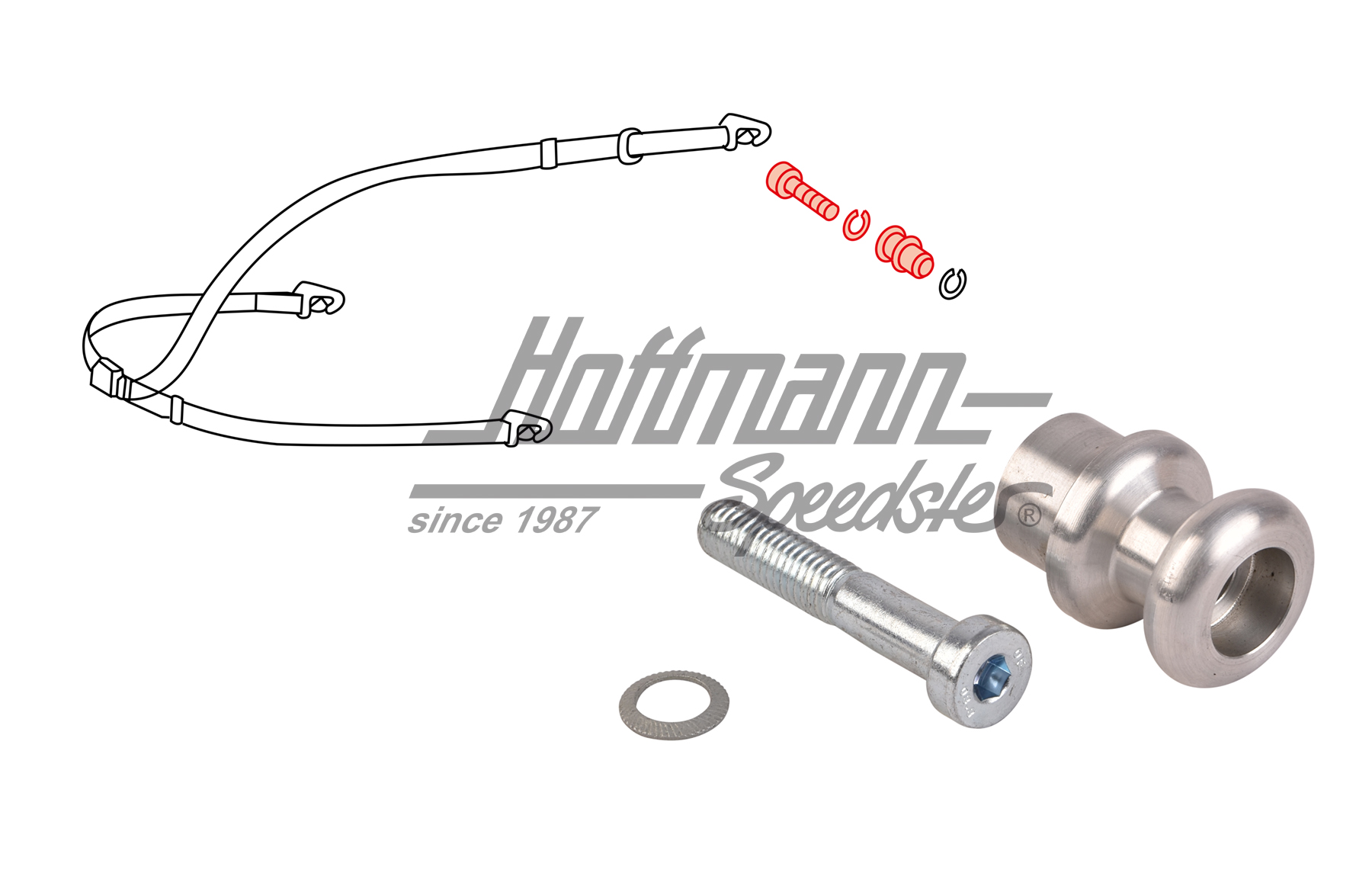 Set di bulloni, cintura di sicurezza, 356 B/C, 911 | 644 803 121 00 | 510-7710