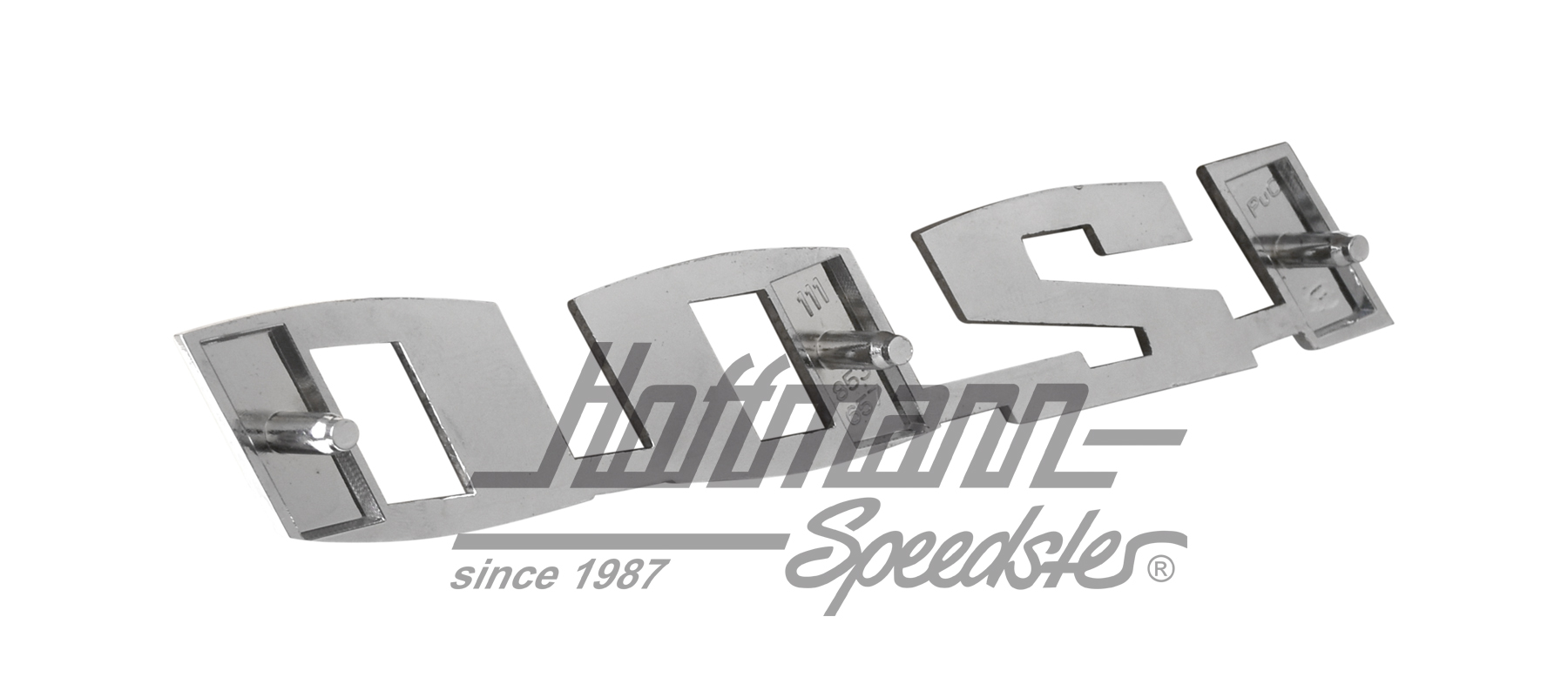 Logo "1200", 15.5 x 2.5cm, cromato                                                                  