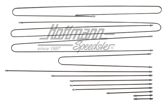 Set tubazione del freno, Furgone T3, 79-85, con servofreno |  | 325-2560-08