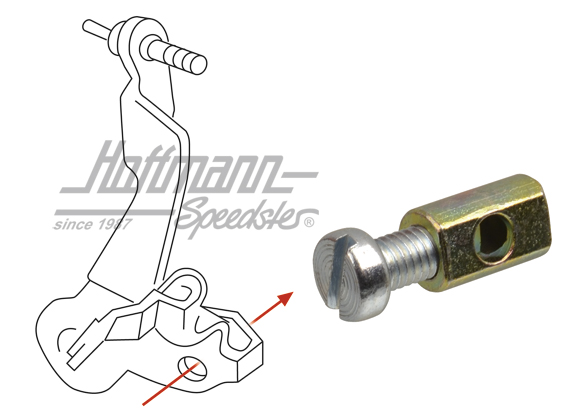 Set di fissaggio, cavo acceleratore/cavo cofano | 111 129 921 | 020-3226
