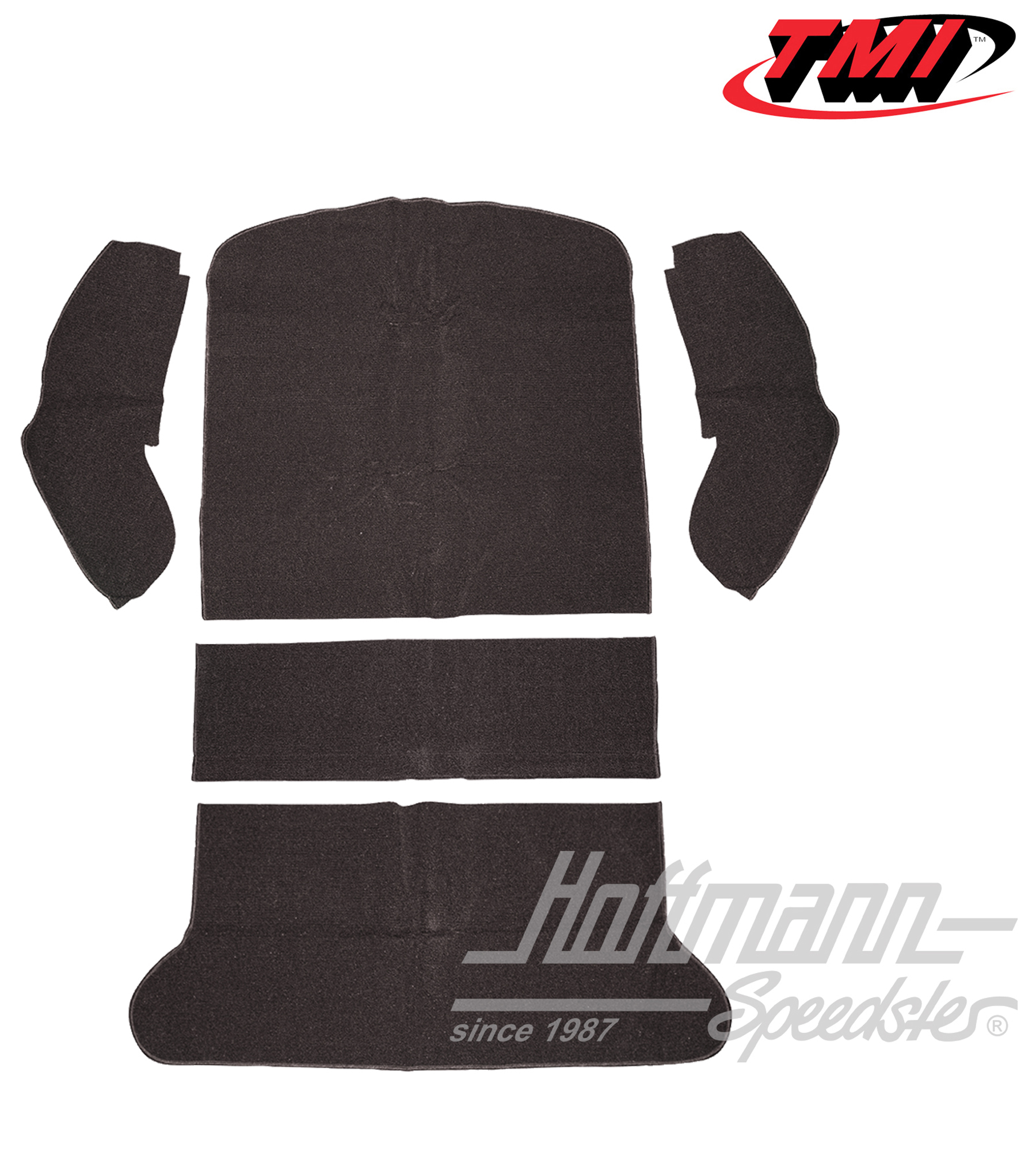 Set tappeti, bagagliaio, Berlina, nero, 8.64-7.72 | 34-R1102-301 | 020-5340