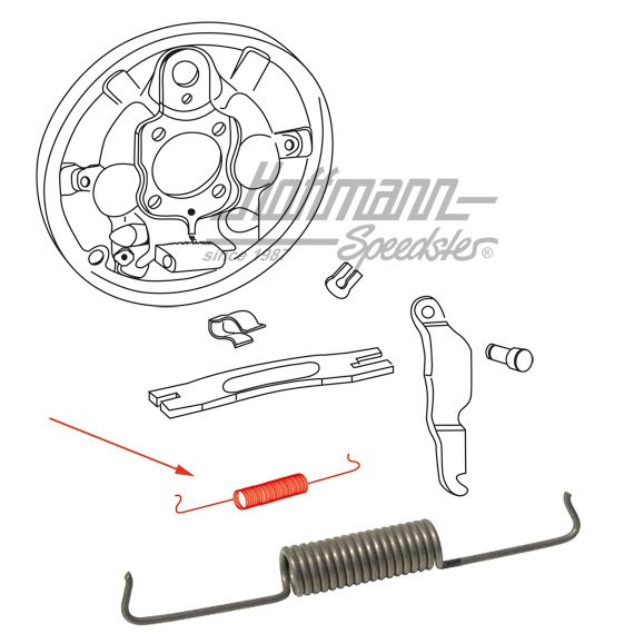 Molla, grosso, assale anteriore | 113 609 301 B | 020-4073