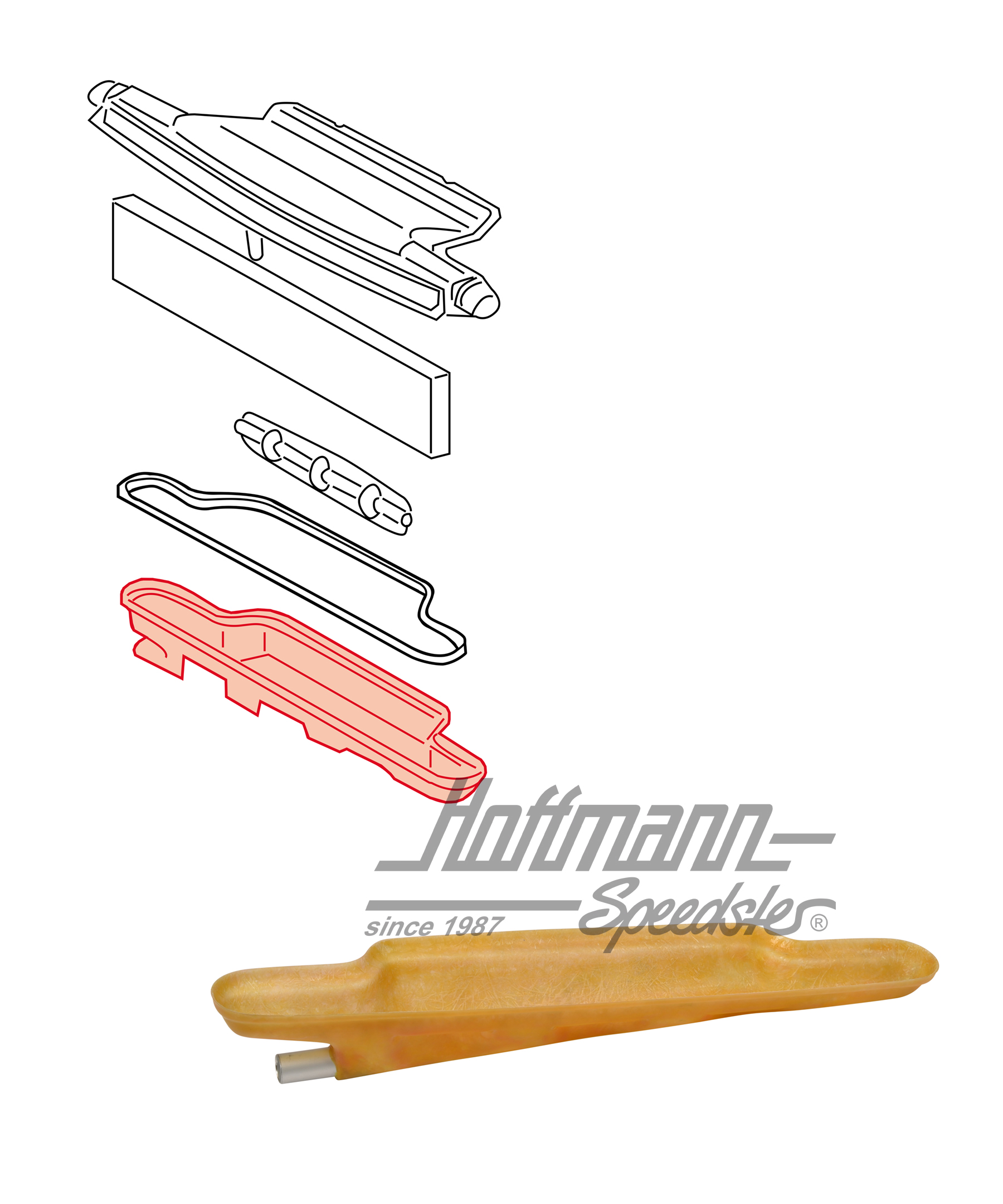 Sottovaso d'acqua, scatola della ventola, davanti                                                   