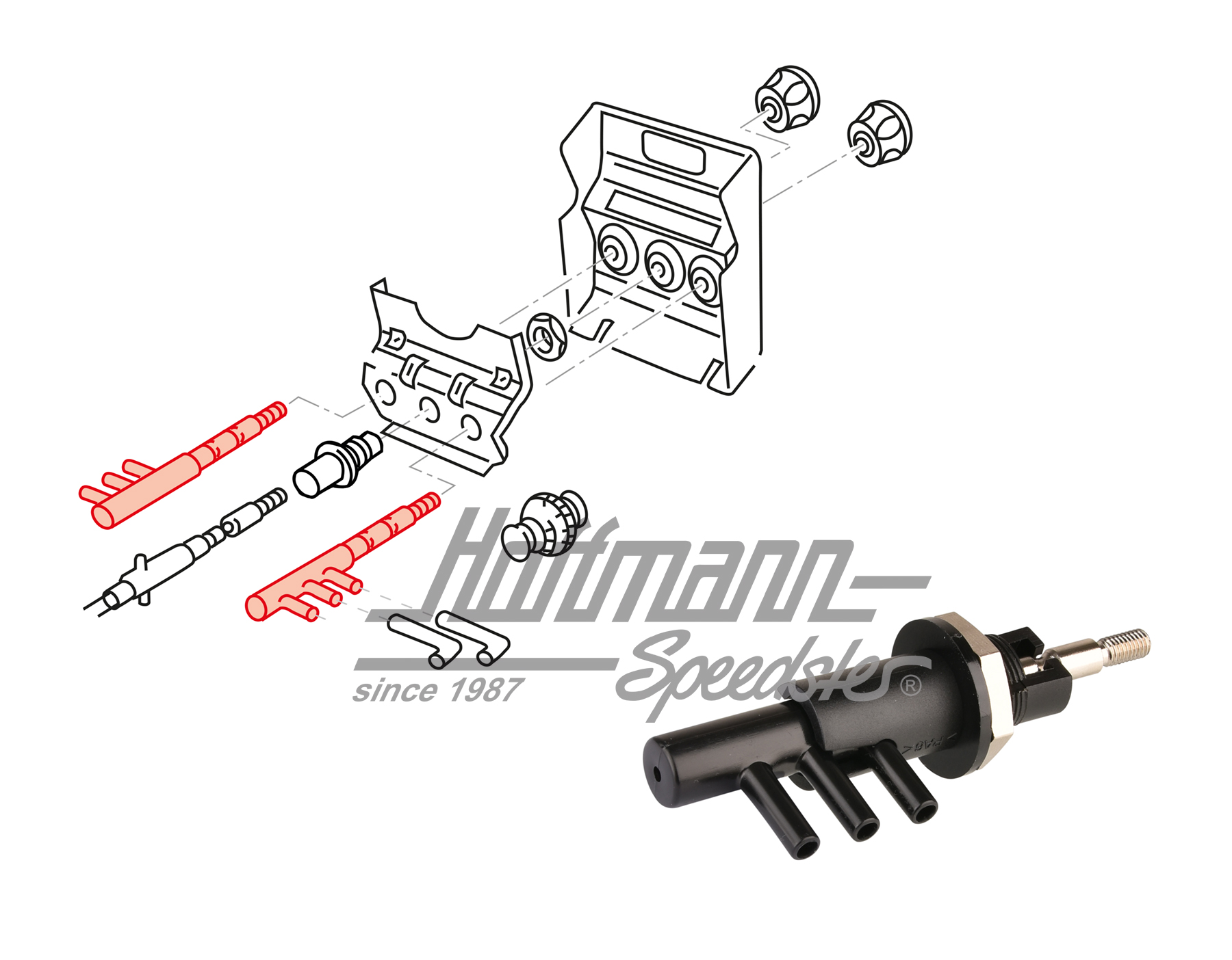 Valvola, bloccaggio di differenziale, Syncro | 857 711 981 | 315-1000-04