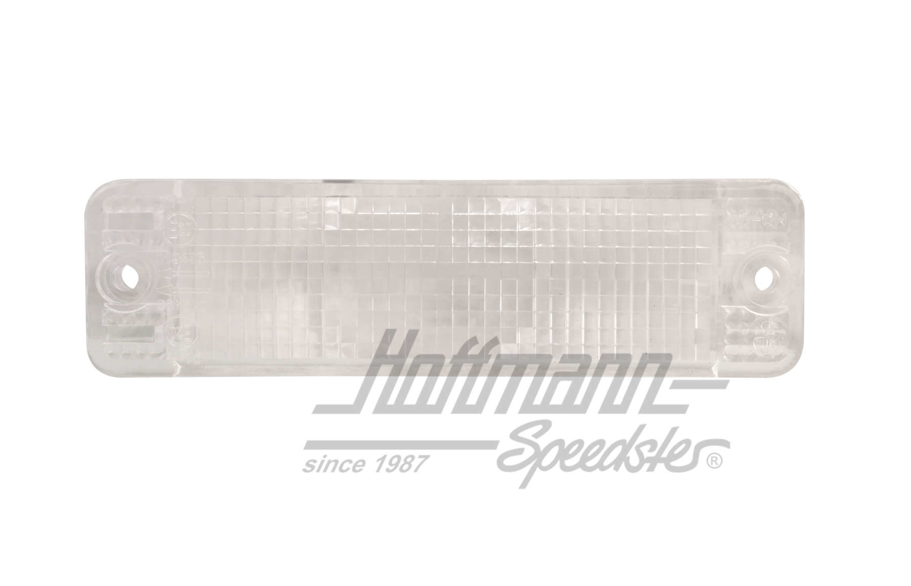 Vetro di lampeggiatore, diritto, bianco                                                             