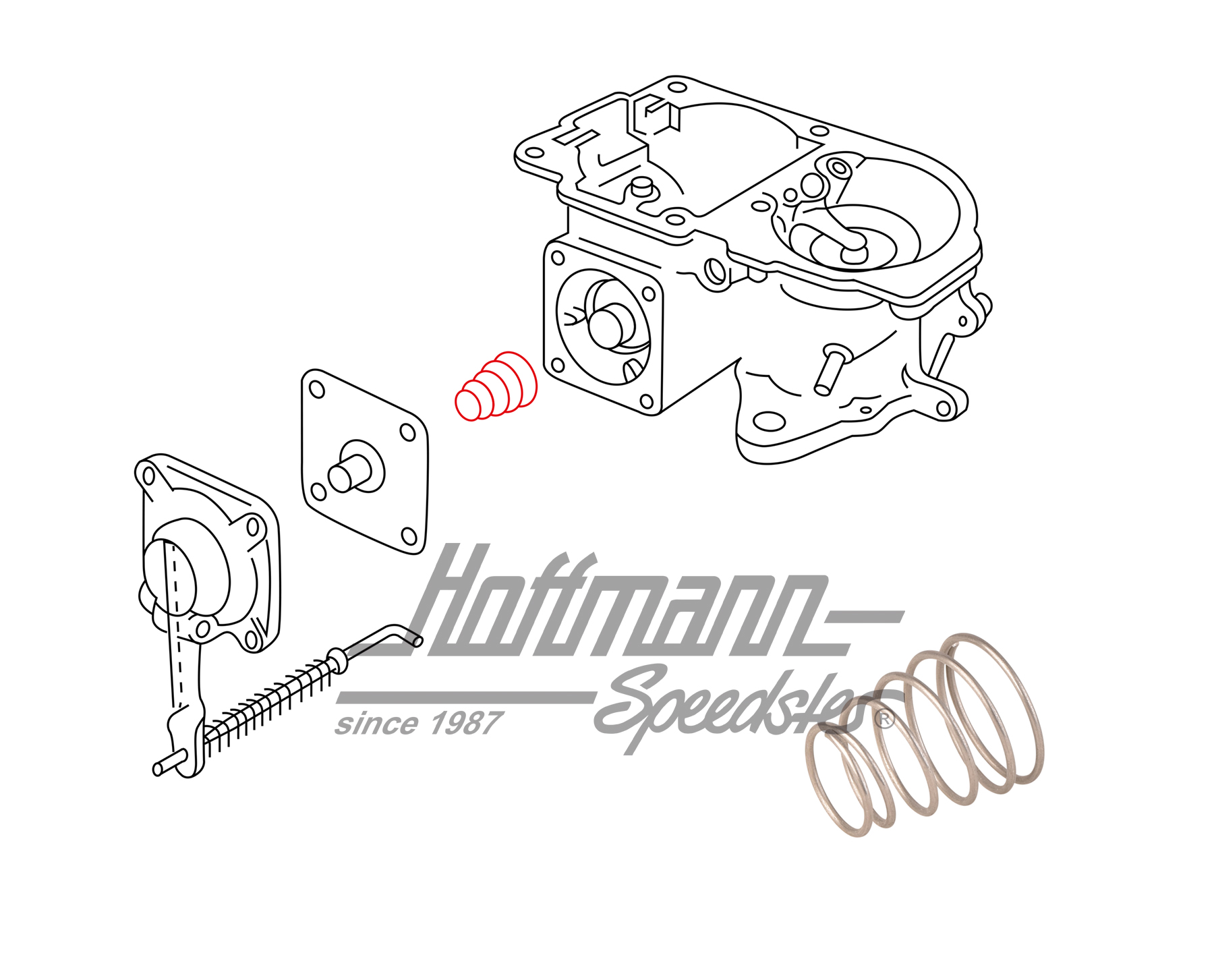 Molla, membrana, pompa di accelerazione | 021 129 467 | 092-2100-48