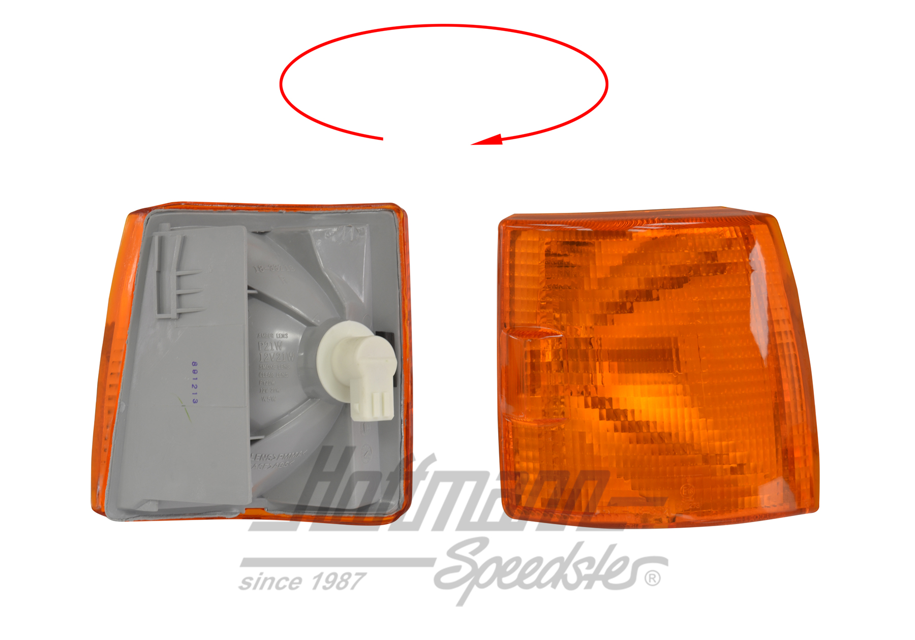 Lampeggiatore
, anteriore, arancione, destra (corto)                                               