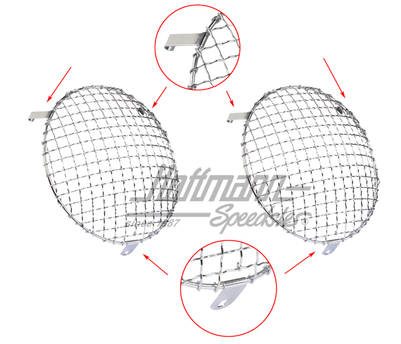Griglia protezione caduta massi, Porsche 911, 65-67 | HG 001 911 A | 580-1920