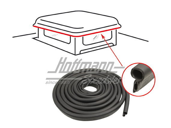 Guarnizione, tetto piccolo, 67-73 | 231 817 704 | 090-6078-08