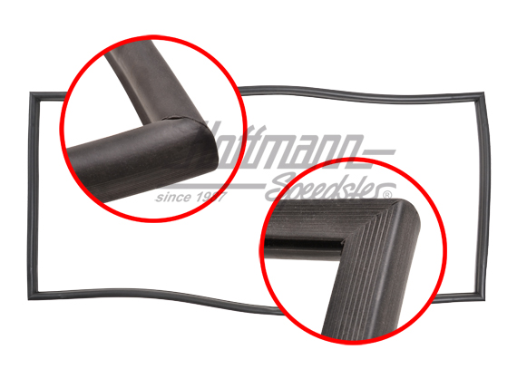 Guarnizione coperchio motore, Furgone T1, 55-67, Top Q. | 211 827 711 | 089-0300-06
