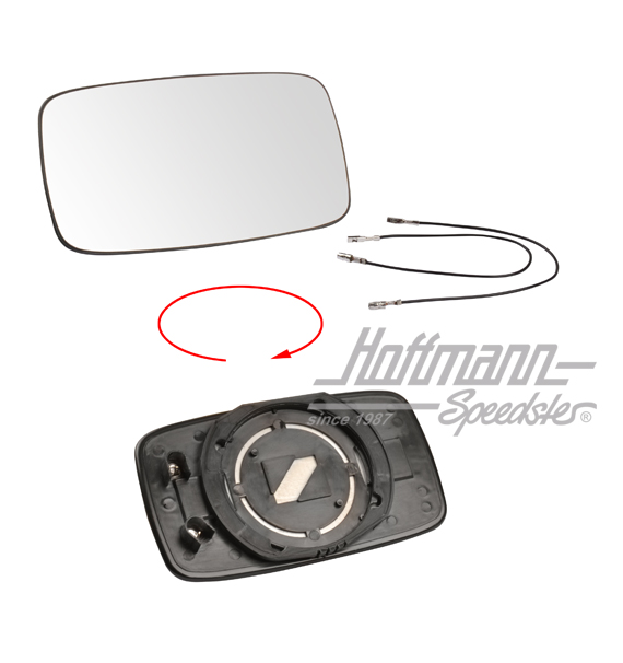 Vetro del retrovisore, elettrico / riscaldabile, 86-91                                              